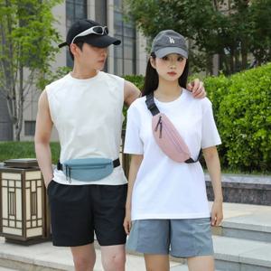 러닝 허리 가방 여성용 스포츠 폰 파우치 얇은 밀착형 마라톤 피트니스 장비 경량 보이지 않는 방수 벨트 가방