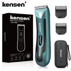 KENSEN S10 남성용 전기 바디 헤어 트리머 여성용 공 면도기 제모 비키니 트리머 사타구니 그루머 클리퍼 수염 면도기