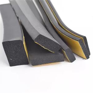 Epdm 고무 자체 접착 스폰지 씰 스트립 검정색 폼 고무 강력한 단일 측면 고무 방음 충돌 방지 가스켓