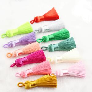 5/10PCS 4cm 28 색 실크 술 폴리 에스터 수직 술 장식 공예 DIY 쥬얼리 바느질 커튼 용품 액세서리