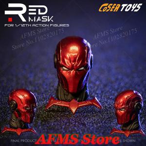 COSER TOYS 1/12 남성 군인 헤드 스컬프트 레드 후드 코믹 시리즈 슈퍼 히어로 헤드 모델 6 인치 VTOYS 액션 피규어 바디에 적합