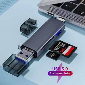 6 In 1 다기능 카드 리더기 Usb 3.0 2.0 U 디스크 유형 C/Micro /Tf/Sd 플래시 드라이브 메모리 카드 읽기 어댑터 전화 액세서리