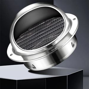 통풍구 커버 덕트 통풍구, 건조기, 통풍구 벽 통풍구, HVAC 시스템용 스테인리스 스틸 원형 통풍구 커버