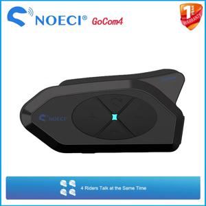 NOECI GOCOM4 오토바이 인터콤 헬멧, 블루투스 헤드셋, 음악 공유, BT5.1 인터폰, 4 명의 라이더, 1500M 말하는 FM IP65