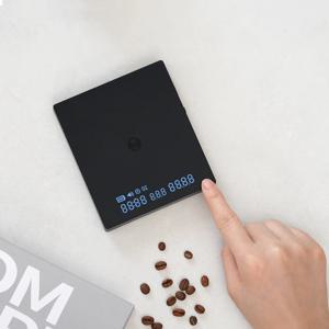TIMEMORE 블랙 미러 미니 0.1g 커피 스케일 에스프레소 및 측정 유량 LED 스크린 바리스타 스케일 주방