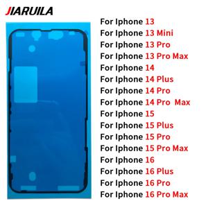 뒤 표지 접착 스티커 Iphone 16 15 14 Pro Max Plus 13 미니 LCD 스크린 프레임 방수 씰 테이프 접착제 수리