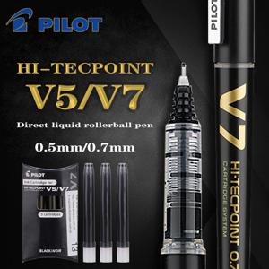 일본 파일럿 Hi-Tecpoint BXC-V5/V7 리필 가능 카트리지 롤러 볼 액체 잉크 젤 펜 0.5mm/0.7mm 학교 문구로 돌아 가기