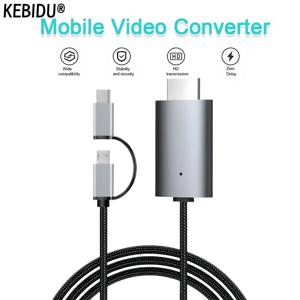 LD39 와이어 HD 스트리밍 디스플레이 TV 스틱 동글 마이크로 USB 타입 C to HDMI 케이블 미러링 스크린 (안드로이드 폰/태블릿 TV 연결용)