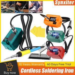 무선 납땜 인두 온도 조절 가능 전기 용접기 키트 (DEWALT, Makita, Milwaukee, Bosch 18V 배터리 호환)