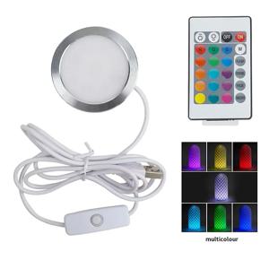 밤부랩 LED 램프 키트 001 웜 화이트 3W RGB 멀티컬러 라이트 DIY 모델 LED 라이트 하드웨어 밤부랩 액세서리 (리모컨 포함)