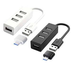 USB 허브 5V 분배 충전 연장 케이블 외부 연장 케이블 USB 2.0 분할 허브 1~4포트 USB 드라이브 마우스 K에 적합