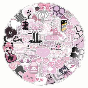 마인케이 스티커 세트(103개) - 노트북용 다크 에스테틱 야미 카와이 장식 - Murah & Keren Papery Pop Store