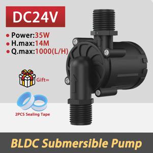 DC24V 브러시리스 수중 펌프, 온수기용 14M 고압 헤드 워터 부스터 펌프, 건식 보호 기능이 있는 1000L/H 순환 펌프