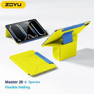 ZOYU 컬러 블록 자석 아이패드 케이스, 플로팅 서포트 커버, 아이패드 A16 10세대, 에어 5/6/7/8, 프로 11/12.9/13인치, 미니 6/7용