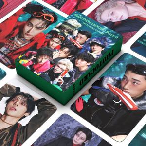 55개 ATEEZ 새 앨범 GOLDEN HOUR : Part.5 포토카드 상품 로모 카드 세트 팬 컬렉션 카드 선물
