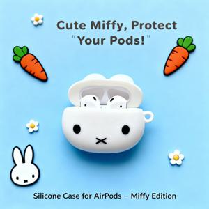 MIFFY Kawaii 실리콘 블루투스 무선 이어폰 케이스 보호 커버 Airpods 4 1 2 Generation Pro 3 장난감 선물
