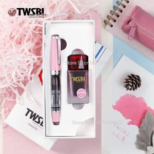 한정판 TWSBI 다이아몬드 580 미니 에디션 사쿠라 핑크 만년필 잉크 선물 세트, 소녀들을 위한 봄 필기용, 비즈니스 선물로 완벽
