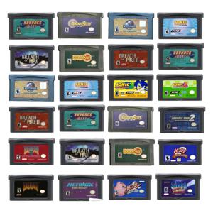 클래식 GBA 게임 카트리지 커비 워즈 골든 선 스트리트 파이터 듀움 메트로이드 어드밴스 GBA SP 레트로 비디오 게임 컬렉션 선물