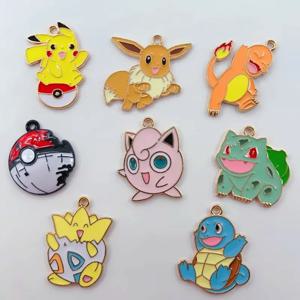 10개 만화 아기 DIY 합금 드립 오일 귀걸이 펜던트 키체인 펜던트 액세서리