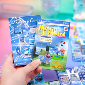 Mr.Paper 30pcs 카드스톡 다이컷 글리터 스티커북, DIY 저널 스크랩북킹, 카드 캘린더용 드림코어 Y2K 스타일 데칼