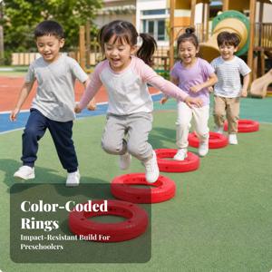 유아용 야외 장난감 튼튼한 타이어 화분(그립 패턴 포함), 놀이터, 균형 연습용