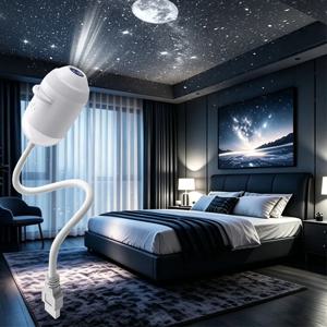 별이 빛나는 하늘 야간 조명 프로젝터 플러그 앤 플레이 2-in-1 갤럭시 스타 프로젝터 USB 전원 천장 조명 침실 자동차 장식용