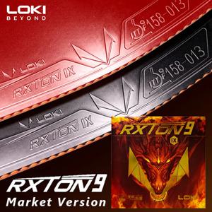 LOKI RXTON 9 탁구 러버 마켓 버전 루프 및 드라이브용 스티키 핑퐁 러버 시트