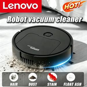 레노버 자동 전기 바닥 청소기, 3-in-1 기능, 1500Pa 흡입력, 스위핑 및 물걸레 기능, USB 충전, 무선, 가정 및 사무실용