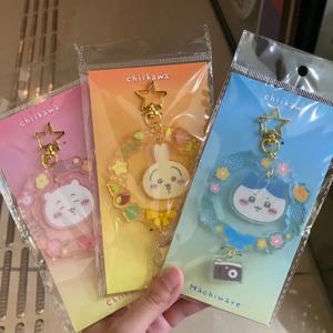 치이카와 키링, 꽃다발 펜던트, 아크릴 소재 백팩 장식, 재미있는 만화 캐릭터 우사기 기이 키링, 연말 선물