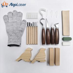 CNC 레이저 조각 액세서리 세트, DIY 공예 도구, 레이저 조각용 재료 및 보호 장갑 (레이저 조각 애호가용)