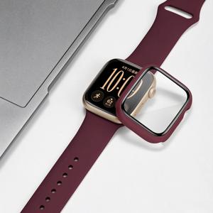 애플 워치 40mm, 41mm, 42mm, 44mm, 45mm, 46mm용 강화 유리 + 케이스, 화면 보호 필름, 보호 커버, iWatch 12, 11, 10, 8, 7, 9, 6, SE, 5 호환