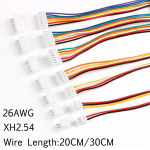 XH2.54 와이어 케이블 터미널 와이어 JST 수 암 플러그 소켓, 2.54 피치, 300mm, 200mm 케이블, 26AWG, 2 핀, 3 핀, 4 핀, 5 핀, 6 핀, 7 핀, 8 핀, 9/10 핀, 10 세트