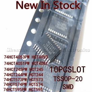 10 개/몫 SN74HCT 74HCT245 HCT244 573 574 595 4051 4053 PW PWR SMD TSSOP-20 IC 칩 재고 있음 원래 품질 100%