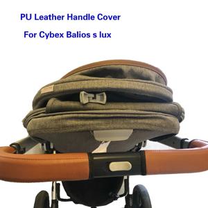 Cybex Balios S Lux 용 아기 유모차 손잡이 커버 28cm 길이 Pu 가죽 보호 케이스 휠체어 유모차 액세서리