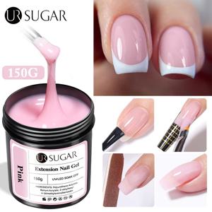 UR SUGAR 150g 익스텐션 젤리 누드 핑크 로즈 레드 퀵 익스텐션 젤 매니큐어 네일 익스텐션 UV LED 매니큐어 담그기