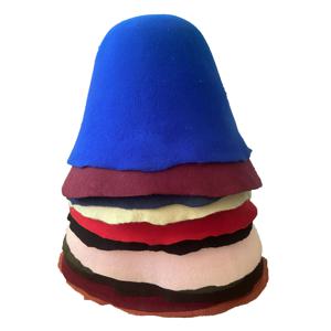 남자 여자 100% 양모 펠트 Cloche 양동이 모자 남여 솔리드 컬러 콘 바디 밀리터리 모자 바디베이스 매혹적인 블록 후드 캡