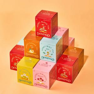 [도밍고 꿀홍차 5종 세트] 총 50T 쇼핑백 포함 건강음료 꿀캐모마일 꿀민트 꿀히비스커스 꿀생강 제로칼로리