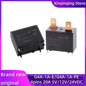 5PCS 전원 릴레이 G4A-1A-E-5/12/24VDC G4A-1A-PE-12/24VDC G4A-1A-PE-CF-12VDC 4Pin 20A 에어컨 온수기 릴레이 OMRON 용