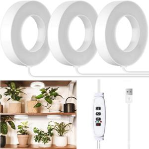식물 성장등 led 실내 식물용 풀 스펙트럼 USB 인터페이스 자동 타이머 스마트 조정 가능 램프 부착 가능