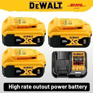 오리지널 DeWalt 20V MAX 5Ah 배터리 및 충전기 키트, Dewalt 20V 무선 드릴 임팩트 드라이버 작업등 배터리용 DCB205