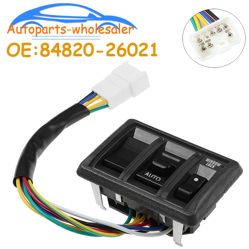 자동차 자동차 액세서리 전력 창 마스터 스위치 버튼 84820-26021 8482026021 Toyota Hiace LH102 RZH103 1989-2006