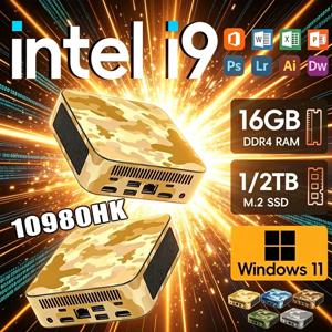 16GB 미니 PC i9 10980HK 1TB 2TB SSD 4K WiFi6 BT5.2 초소형 고성능 게이밍 사무용 학습용 2026 신제품