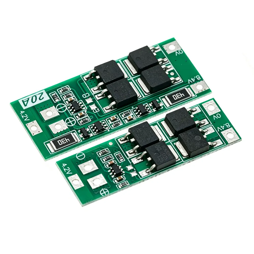 1개 2S 20A 7.4V 8.4V 18650 리튬 배터리 보호 보드/BMS 보드 표준/밸런스 DIY용