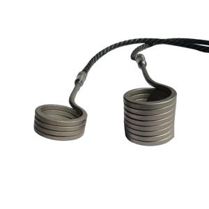 110V/220V, 16mm/30mm 높이, 25mm 길이의 GX16 5핀 DEN 플러그와 K형 열전대가 장착된 전원 코드형 코일