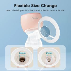 Dr.isla 실리콘 플랜지 인서트, 유두 보호 커버, 좁은 연결구, 대부분의 유축기와 호환되는 필수 유축 도구