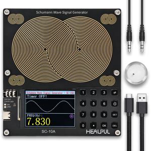 대형 안테나를 장착한 슈만 공명 발생기, 0.01Hz~200kHz 범위에서 주파수를 조절할 수 있으며, 내장 타이머가 있습니다.