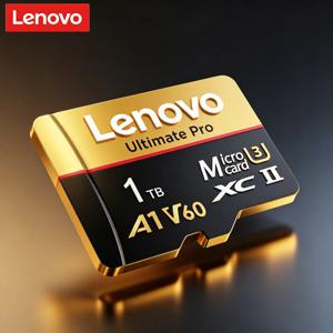 Lenovo 정품 클래스 10 UHS-II 마이크로 SD 카드 1TB, 고속 A1 V60, 안정적인 성능, 스마트폰, 카메라, 드론용 TF 플래시 카드