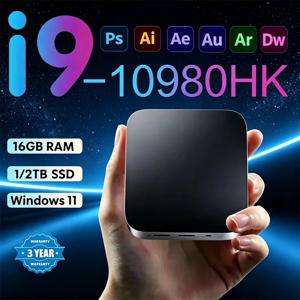 고성능 미니 PC, i9-10980HK 프로세서, Windows 11 Pro, 16GB RAM, 1TB/2TB SSD, 4K 디스플레이, Wi-Fi 6, 블루투스 5.2, 가정용/사무용 노트북