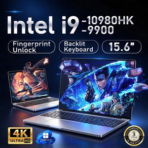 휴대용 노트북, Windows 11, Intel Core i9 10980HK, Intel Core i9 9900, 15.6인치, 16GB RAM, 1TB SSD, 오피스용 노트북, 지문 인식 잠금 해제 기능