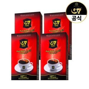 G7 베트남 커피 퓨어블랙 라이트 110개입 x 4개 / 베트남 블랙 다크 아메리카노